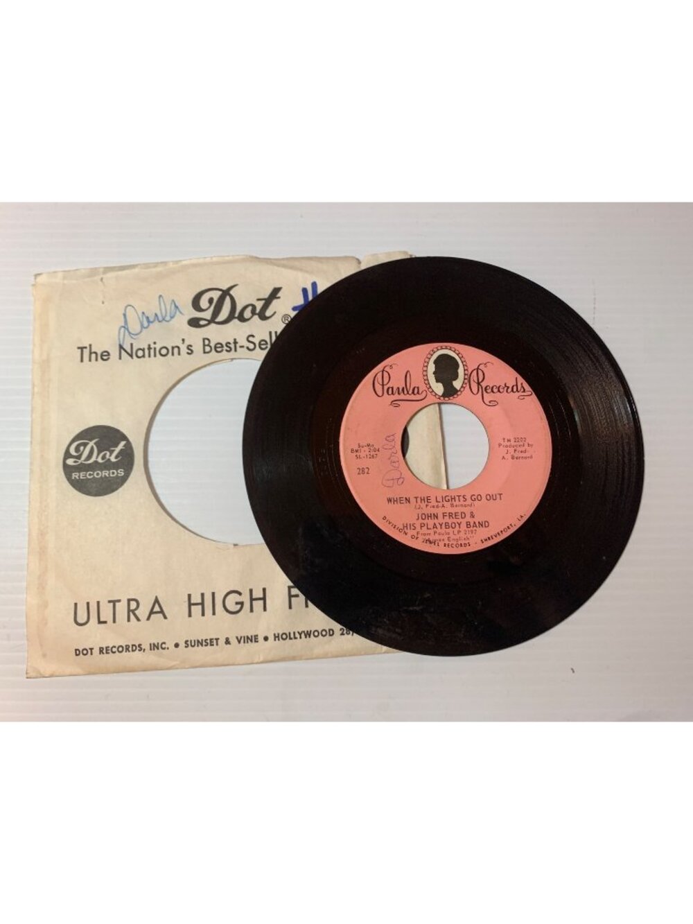 45 RPM Vinyl Record John Fred & His Playboy Band Paula Records